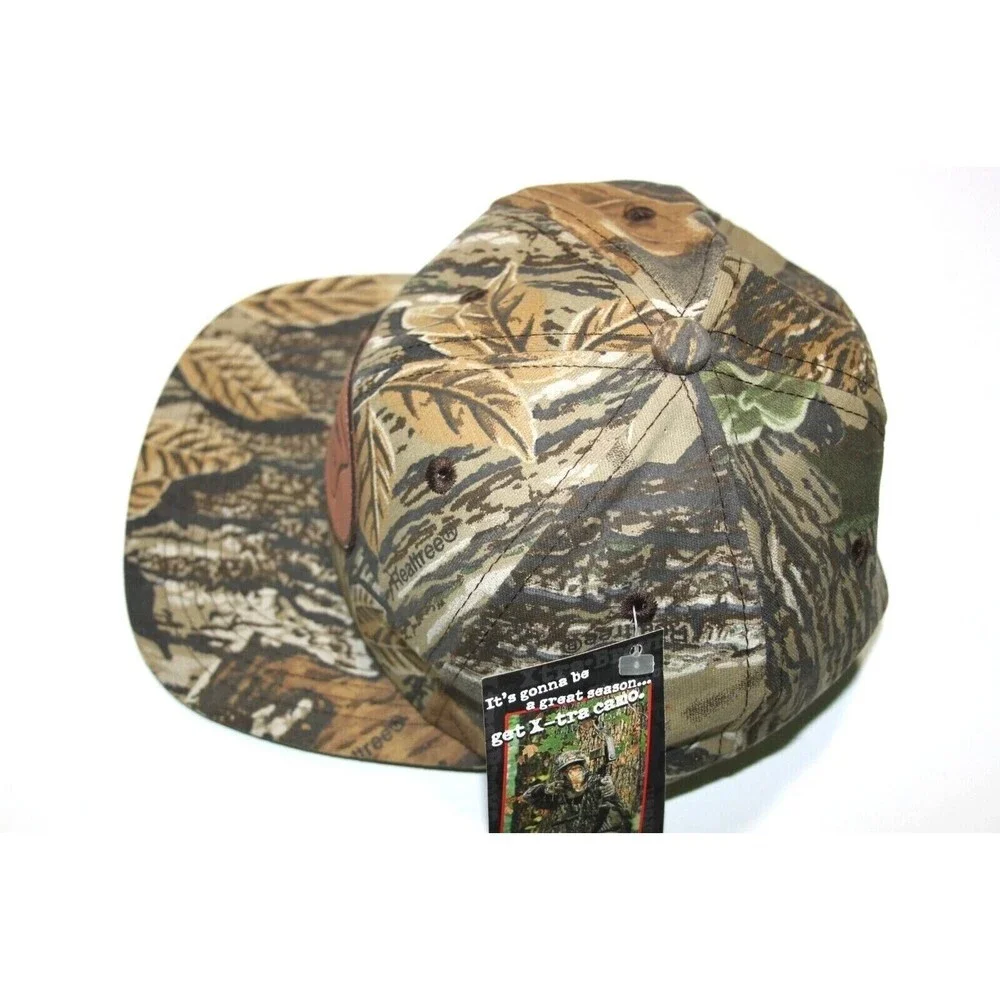 New Miller High Life Beer Leather Patch Realtree Camouflage Adjustable Hat Cap